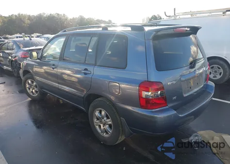 2007 Toyota Highlander V6 z USA, uszkodzony, nr VIN JTEGP21A370148145